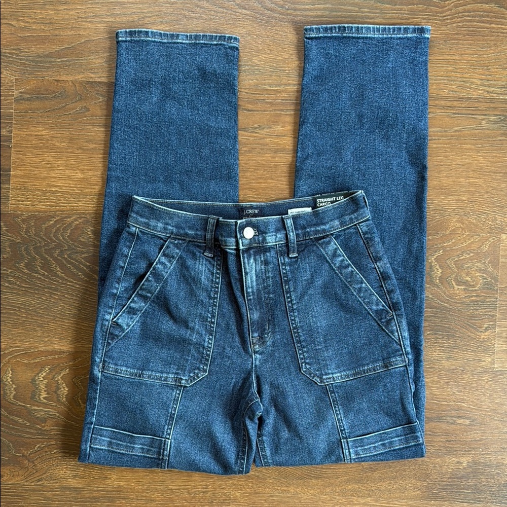 J Crew High-Waisted Cargo Jeans